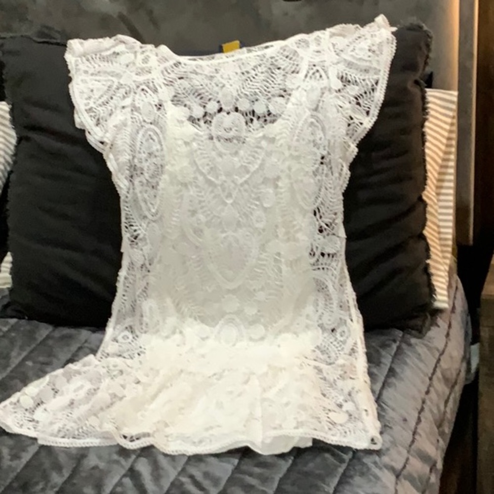 Ralph Lauren lace slip dress